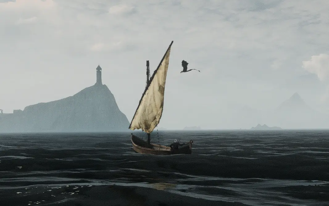 GERALT VGX BOAT WITH REDCLOTH PHYSICS SAIL at The Witcher 3 Nexus ...