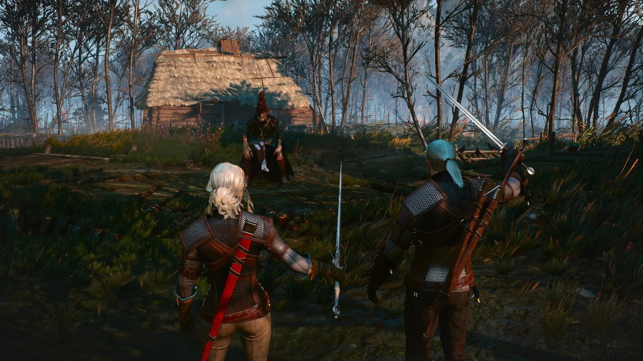 Witcher 1 Prologue Remastered - full gameplay (witcher 3 mod) 
