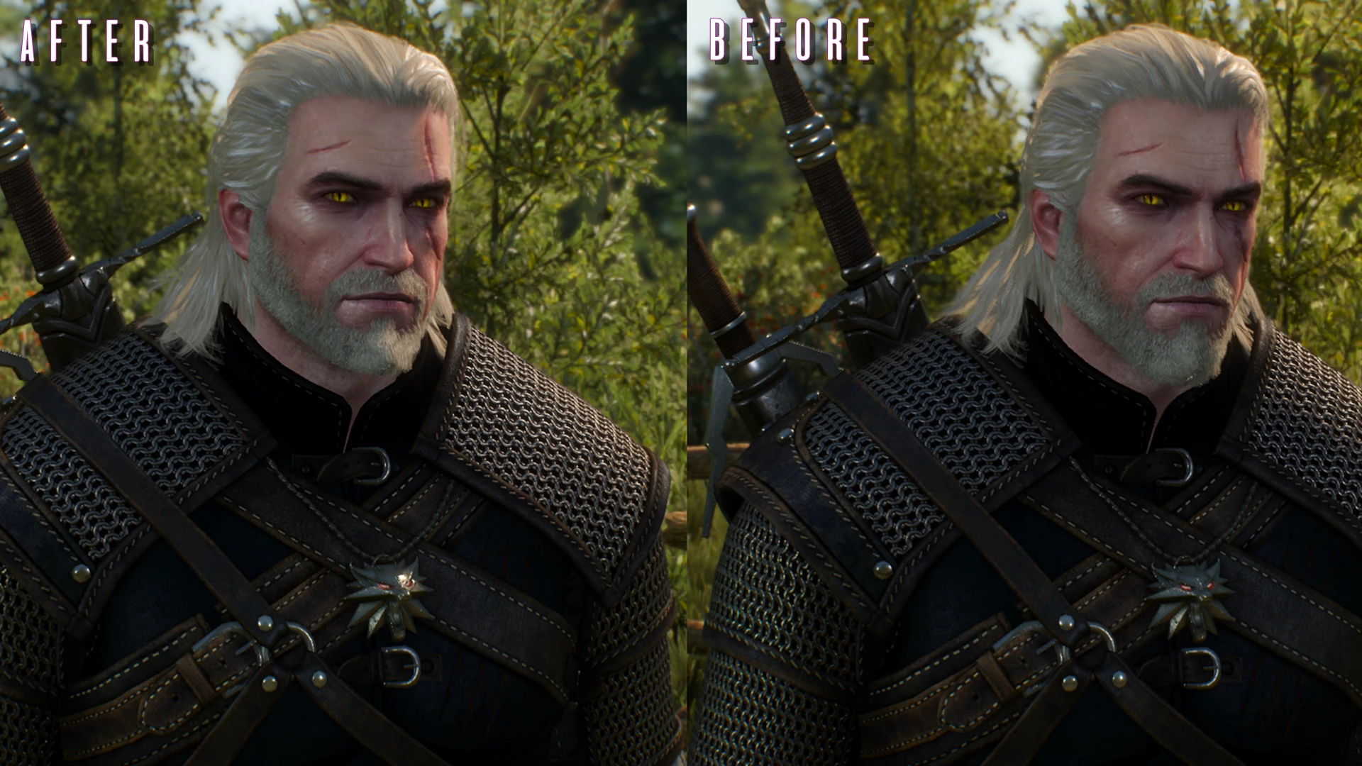 Geralt face retexture face from the witcher 3 фото 70