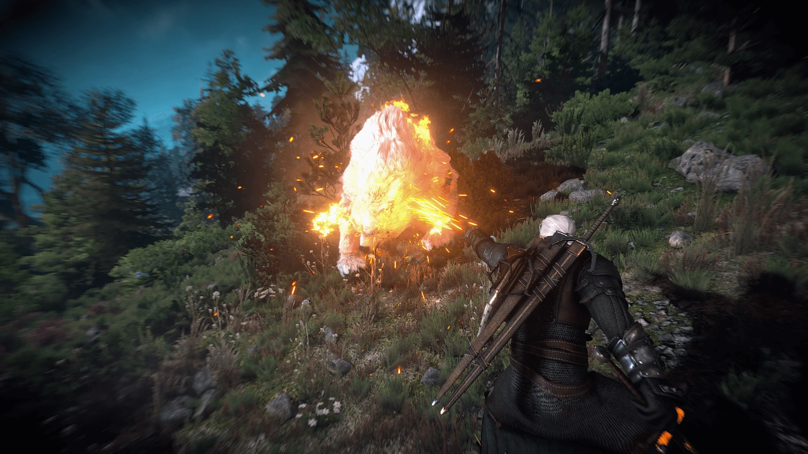 White Wolf Vs White Bear At The Witcher 3 Nexus - Mods And Community