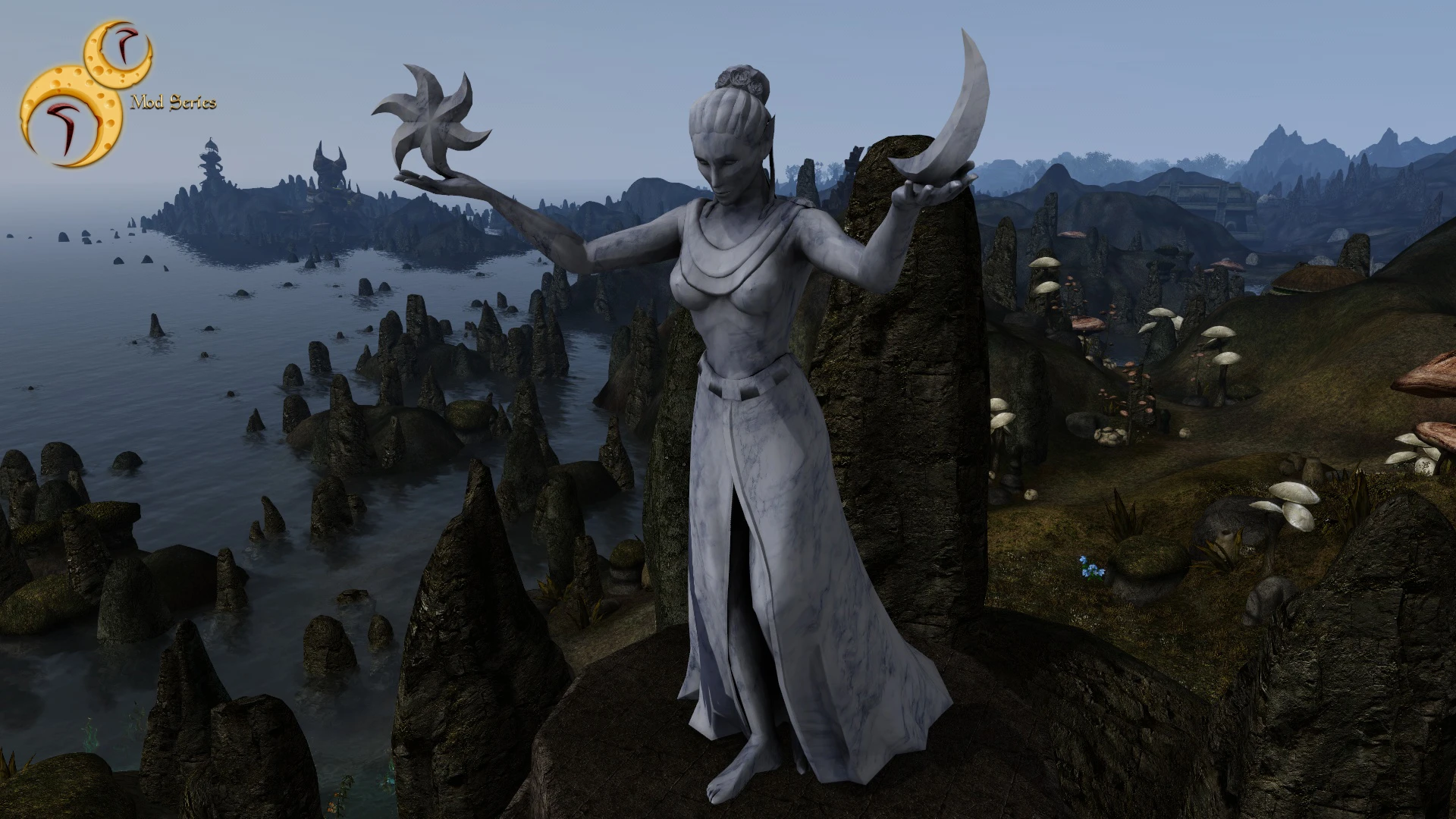 statue to meridia at skyrim nexus mods and community.