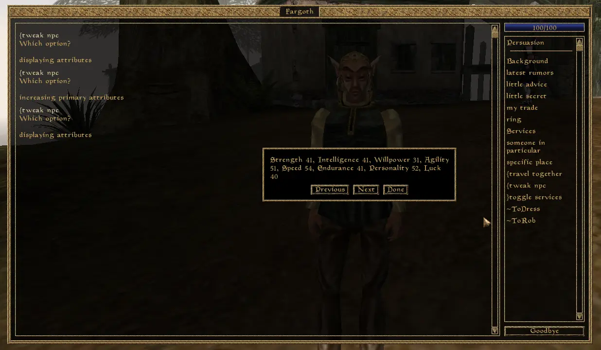 Morrowind как воскресить npc