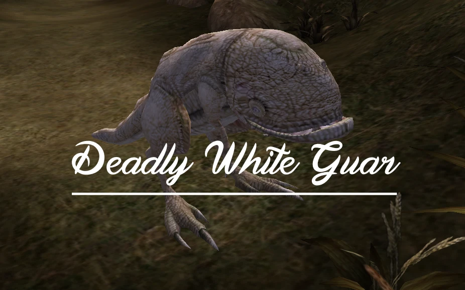 Deadly White Guar at Morrowind Nexus - mods and community