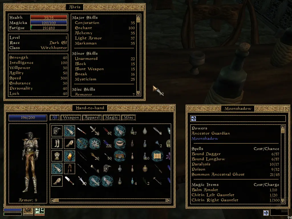 Menus Hider on Item Select - MWSE at Morrowind Nexus - mods and community