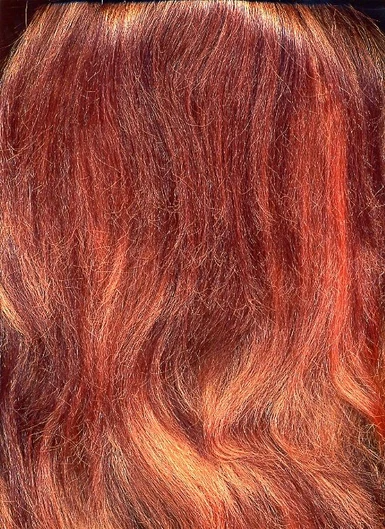 Thick Red Hair Back
