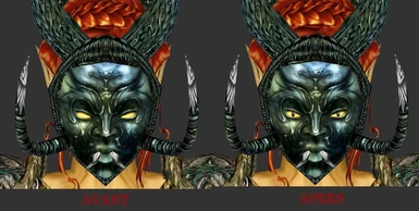 Almalexias warrior mask lore-correct