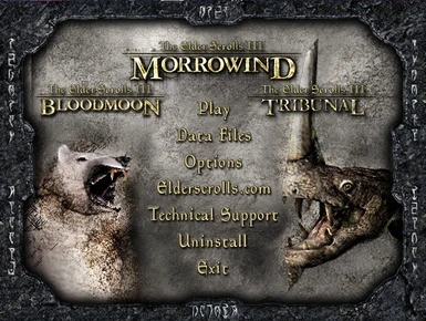 Morrowind - Launcherscreen