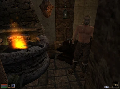 Belrond in his Smithy
