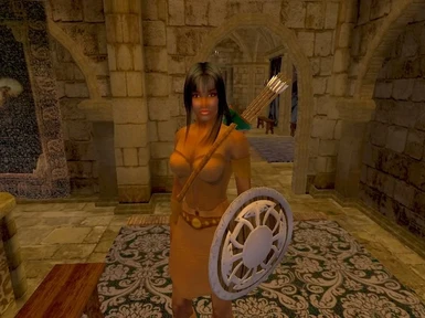 Jasmine in Pelagiad wearing Korana's Falcon Leather