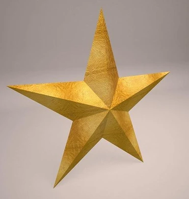 Low Poly Golden Star