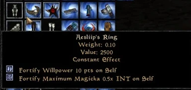 Aesliip's Ring - Fortify Maximum Magicka