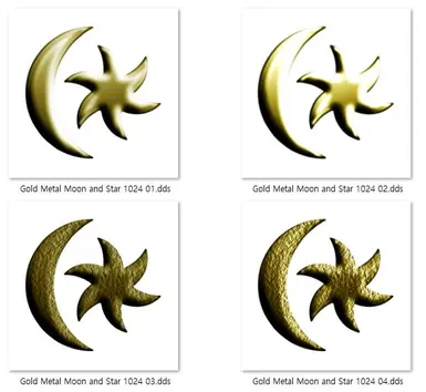 Gold metallic effects