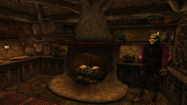 Balmora Guilds Expanded - Vanilla Fireplace
