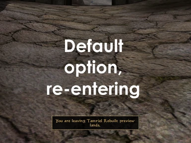 Default re-entering text