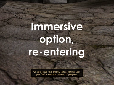 Immersive re-entering text