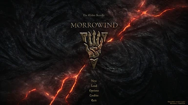 Morrowind Molten Menu - Main Menu Replacer