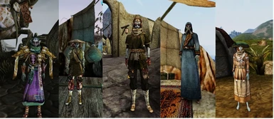 Some of the new concept art inspired clothing and armour additions