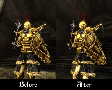 Morrowind Rebirth Indoril Greaves Bump Mapped for compatibility with HiRez Morrowind Armors