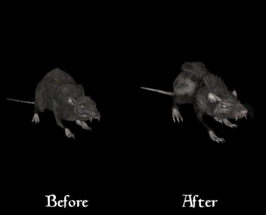 Morrowind Rebirth Blighted Rat Replacer (Borok's Rat)