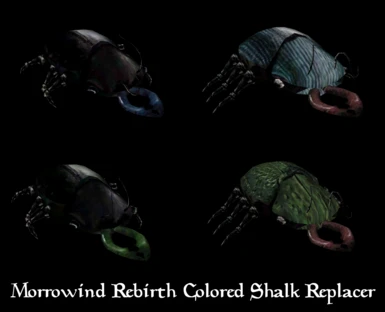 Morrowind Rebirth Colored Shalk Replacer