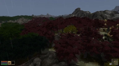 Forested Morrowind with high resolution textures and coloful leaves