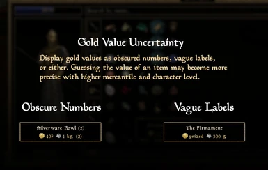 Gold Value Uncertainty