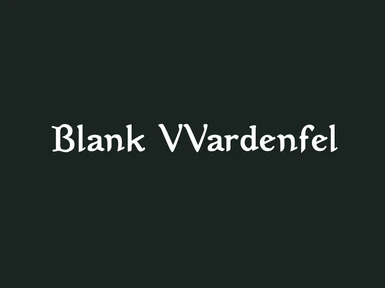 Blank Morrowind