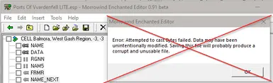 Striderports and Ports of Vvardenfell Compatibility Edit (Hatchet Job)