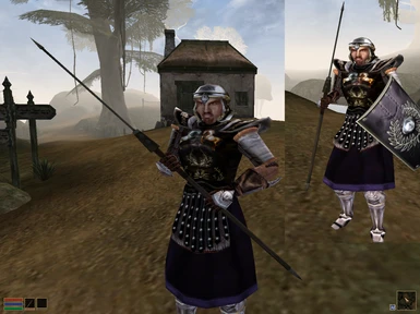 Vanilla Morrowind - Set as a spear & as a thrown weapon/one handed weapon