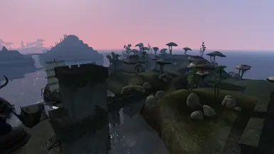 As the description says, right next to eastern bridge