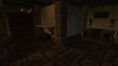 Backroom: shelves, chests, altar
