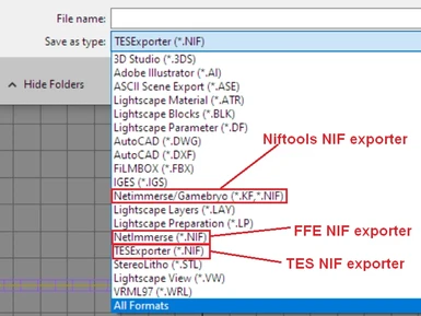 Morrowind NIF exporters for 3ds max 5