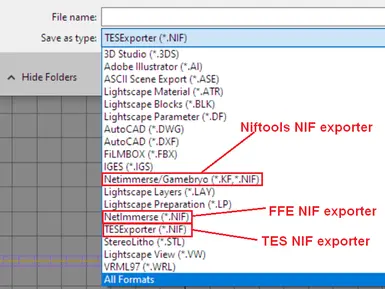 Morrowind NIF exporters for 3ds max 5