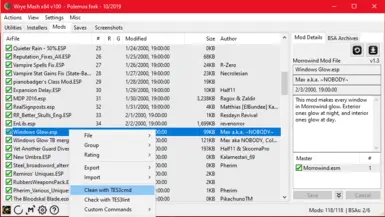 Windows Glow - TES3Cmd Cleaned ESP