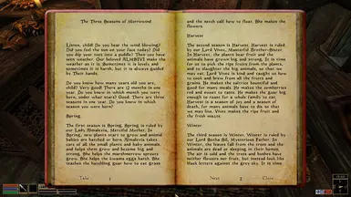 The Three Seasons of Morrowind - A Children's Book