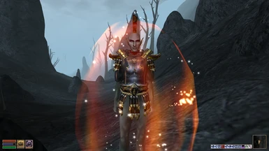 front view with enchantment effects