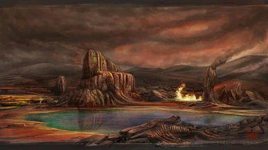 Concept art material for Lake Nabia