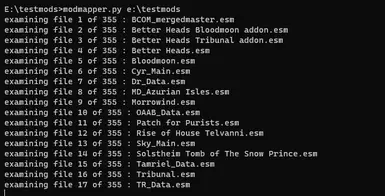 Commandline! Modmapper running! Excitement?