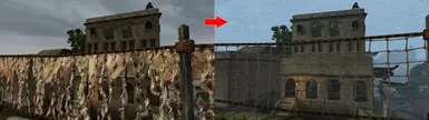 The new rope fence
