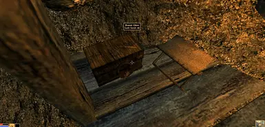 This chest used to be on a ledge in a flooded area. It's now here for smugglers to pick the lock.