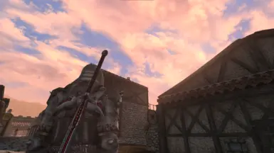 Godrays and bloom lighting the sky nicely