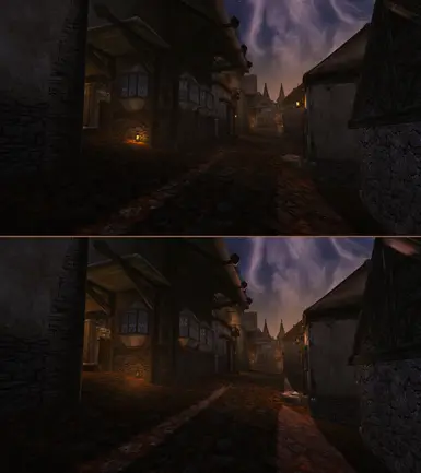 Before and after PBR lighting (optional download)
