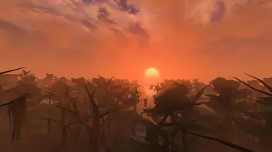 Sunset with the newest godrays version
