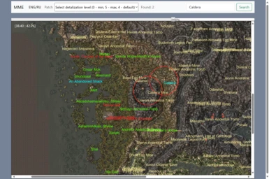 Morrowind Map Explorer (maps with FULL ENG and RU location descriptions included)