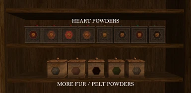 Heart powders are all in grey versions of the box mesh