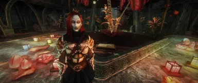Long Red Hair with Original Eyes + Eye Reflection Glow Map