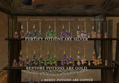 Unique Potion Colors for AOF's Bottles