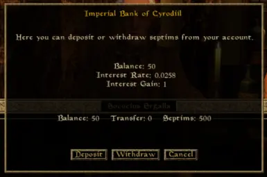 Account Menu