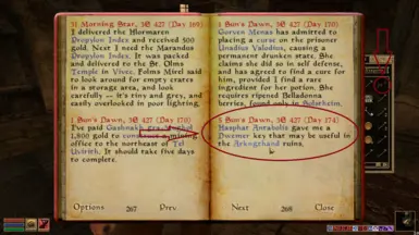 This is the vanilla quest where you get the Key.