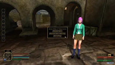 Moka's ring of teleportation menu